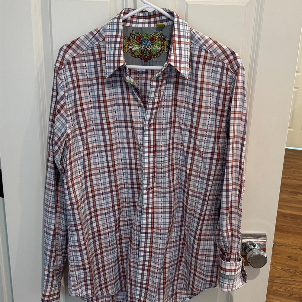 Robert Graham Multicolor Plaid Shirt - size M
